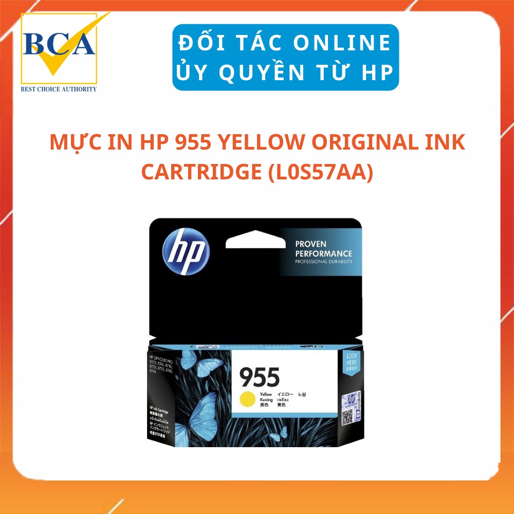 Mực In HP 955 Yellow Original Ink Cartridge (L0S57AA)
