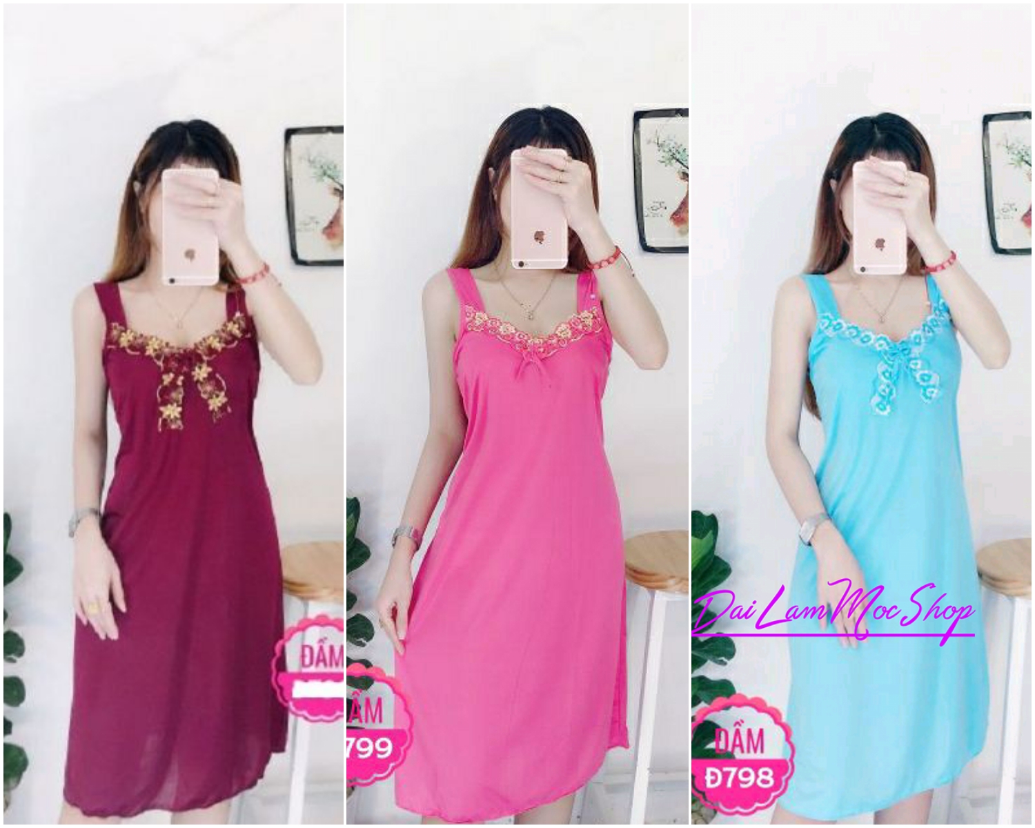 [HCM]Đầm ngủ thun lạnh mặc nhà vải siêu mát - Đầm thun lạnh nữ  M36