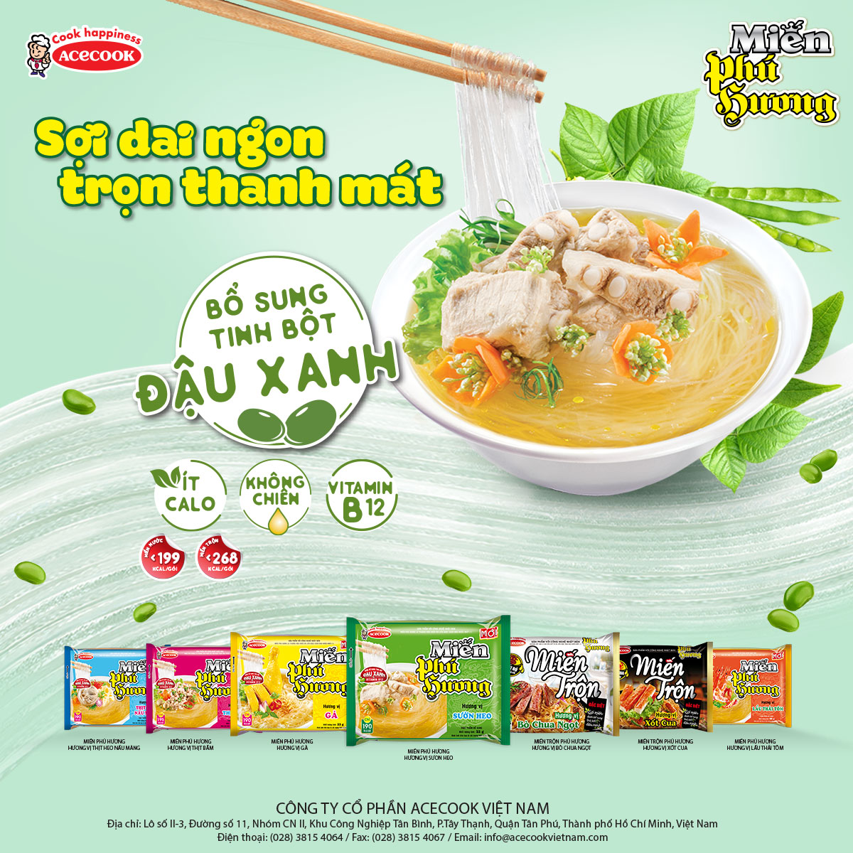 Thùng 24 gói miến Phú hương