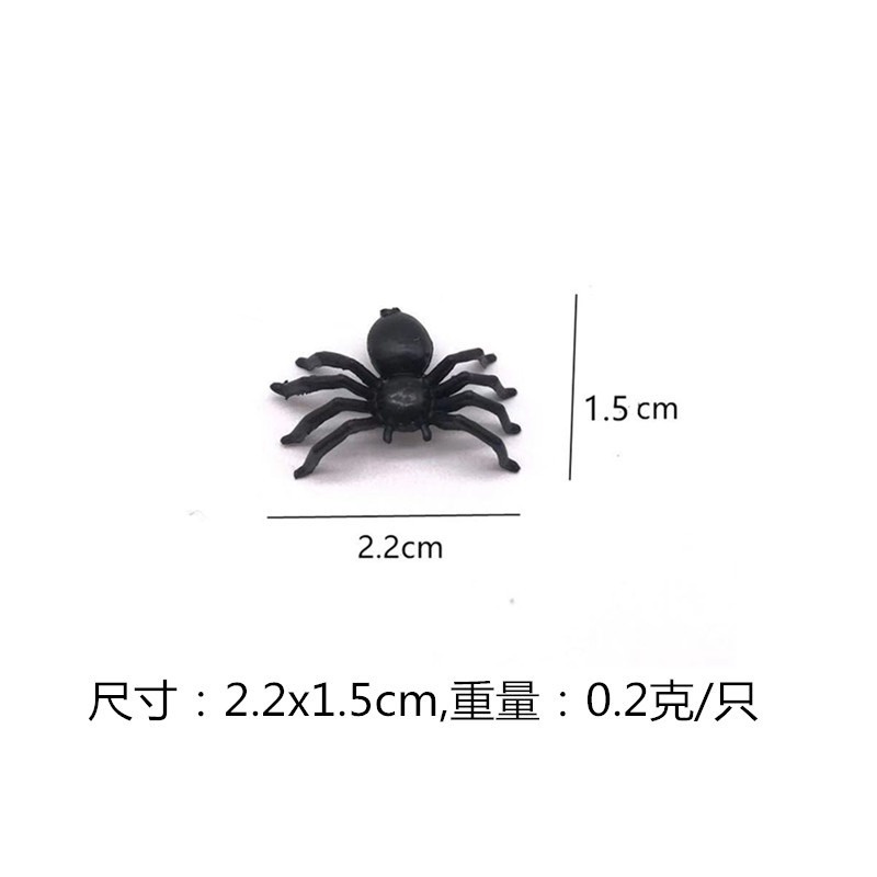 Bộ 5 con nhện mini màu đen nhện giả nhện đồ chơi