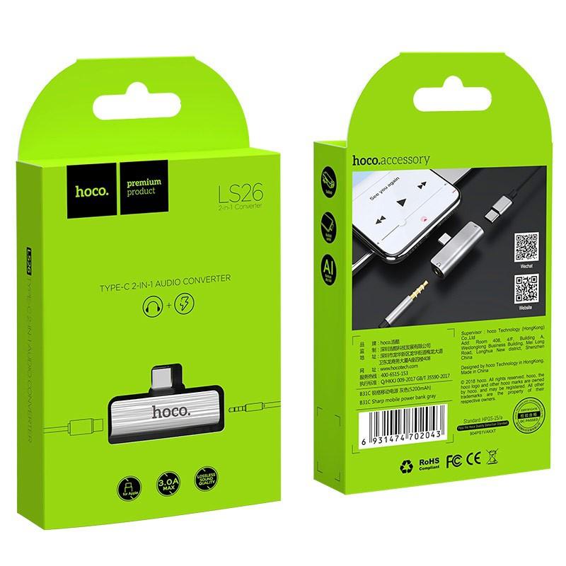 Hoco LS26 - Bộ chuyển đổi Type C sang Jack 3.5