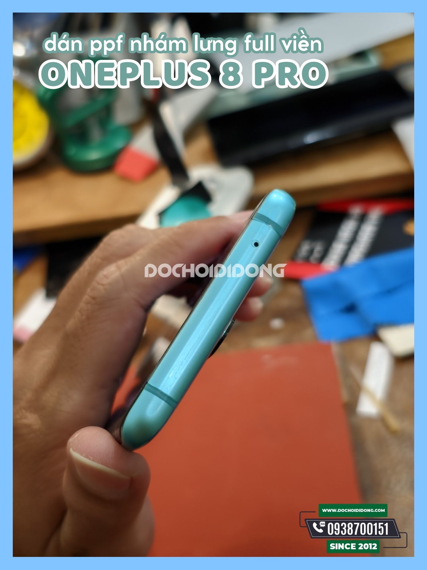 [HCM]Miếng dán PPF OnePlus 8 Pro trong nhám đổi màu