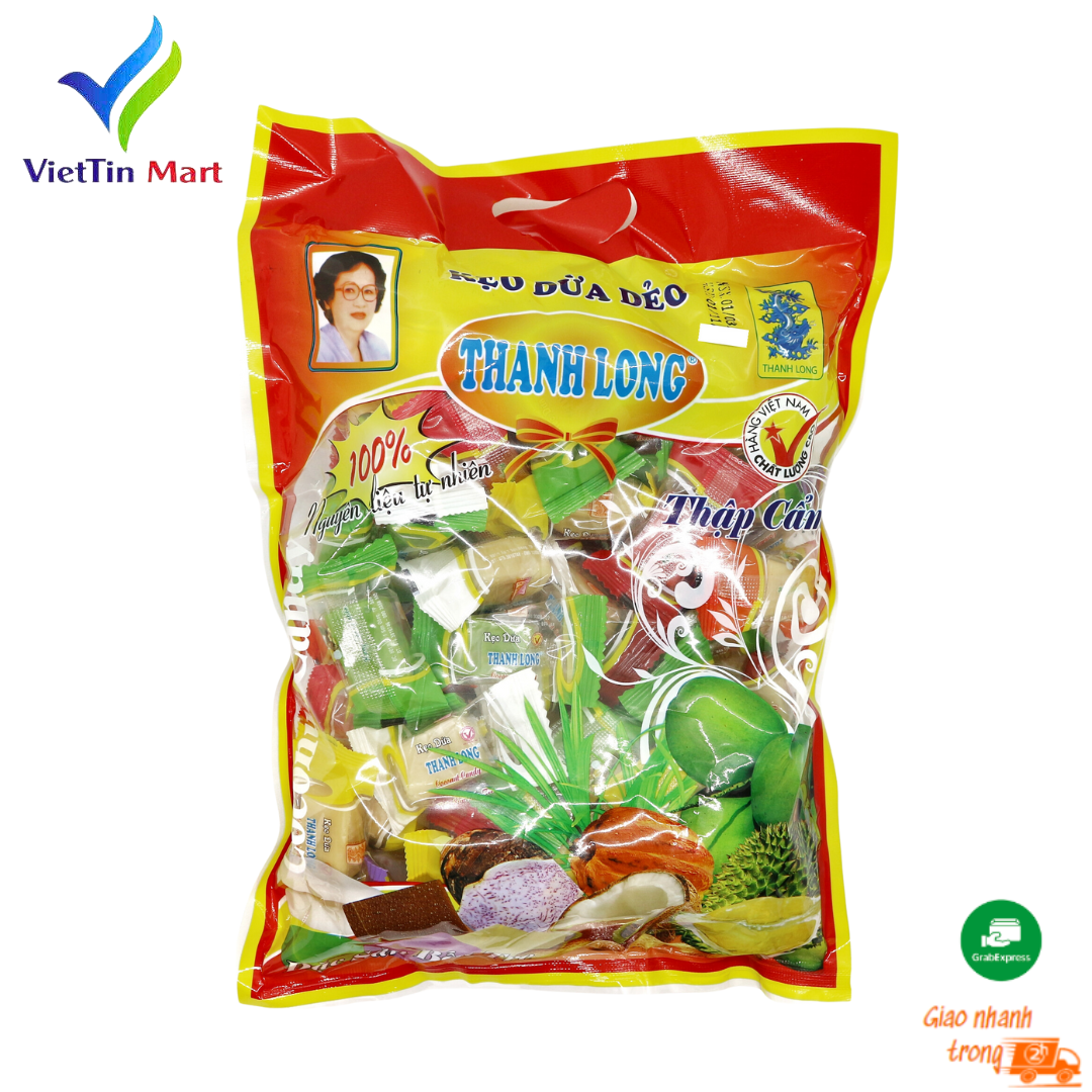 Kẹo dừa lá dứa sầu riêng hiệu Thanh Long
