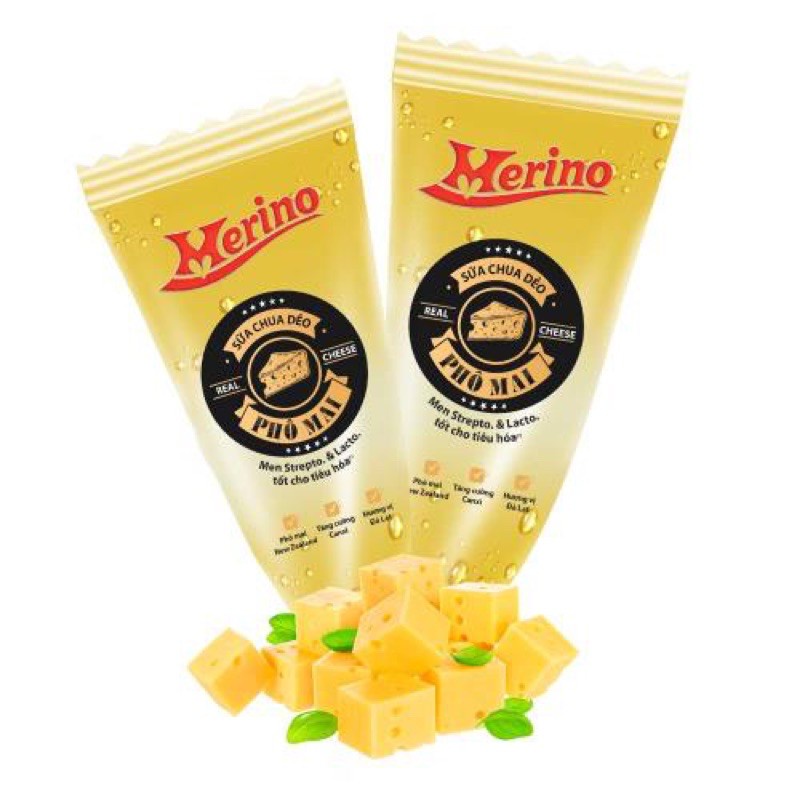 [chỉ giao HCM chọn giao hàng 2h]Sữa chua dẻo phô mai Merino - 40g