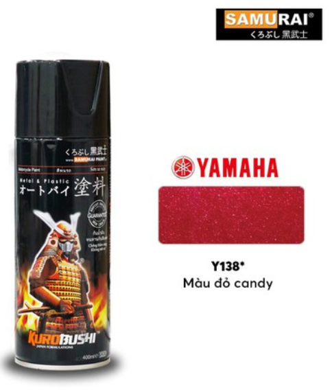 SƠN SAMURAI KUROBUSHI YAMAHA MÀU ĐỎ RỰC/CANDY (Y138*)