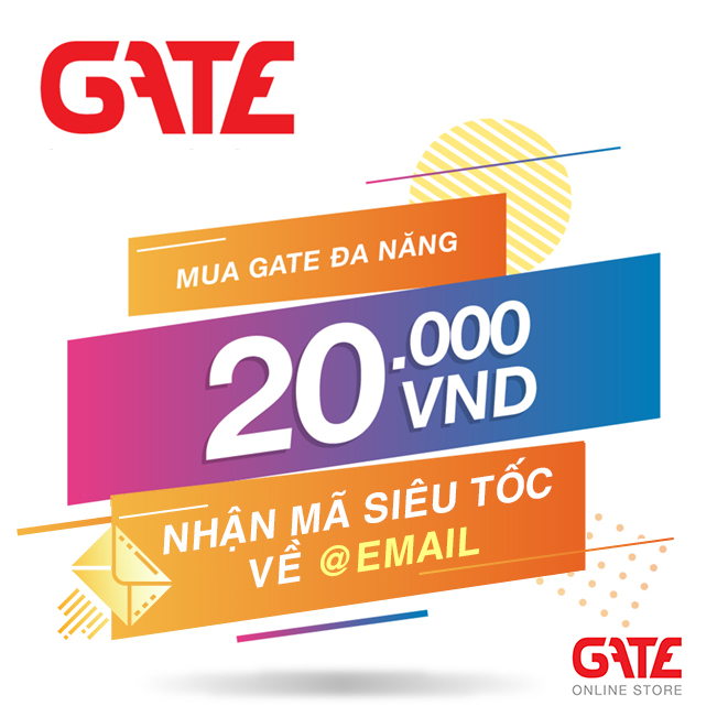 [HCM]Thẻ GATE 20.000 - nhận mã SIÊU TỐC về EMAIL đăng ký của bạn
