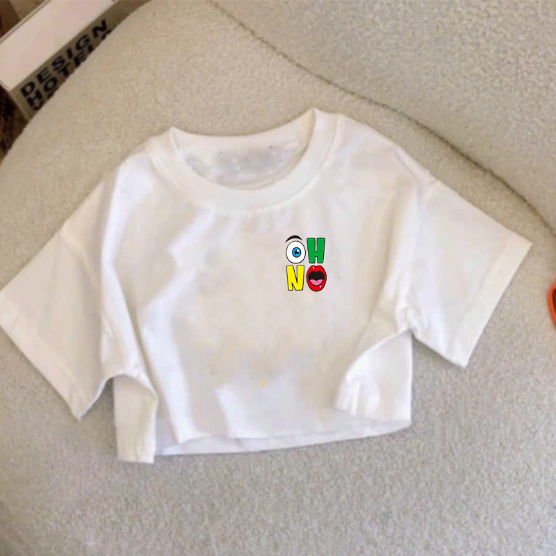 Áo croptop cho Be gái 10 tuổi-15 TUỔI oh no siêu đẹp đi học nhảy