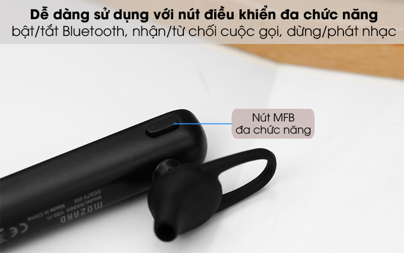 Tai nghe Bluetooth Mozard R559X Đen