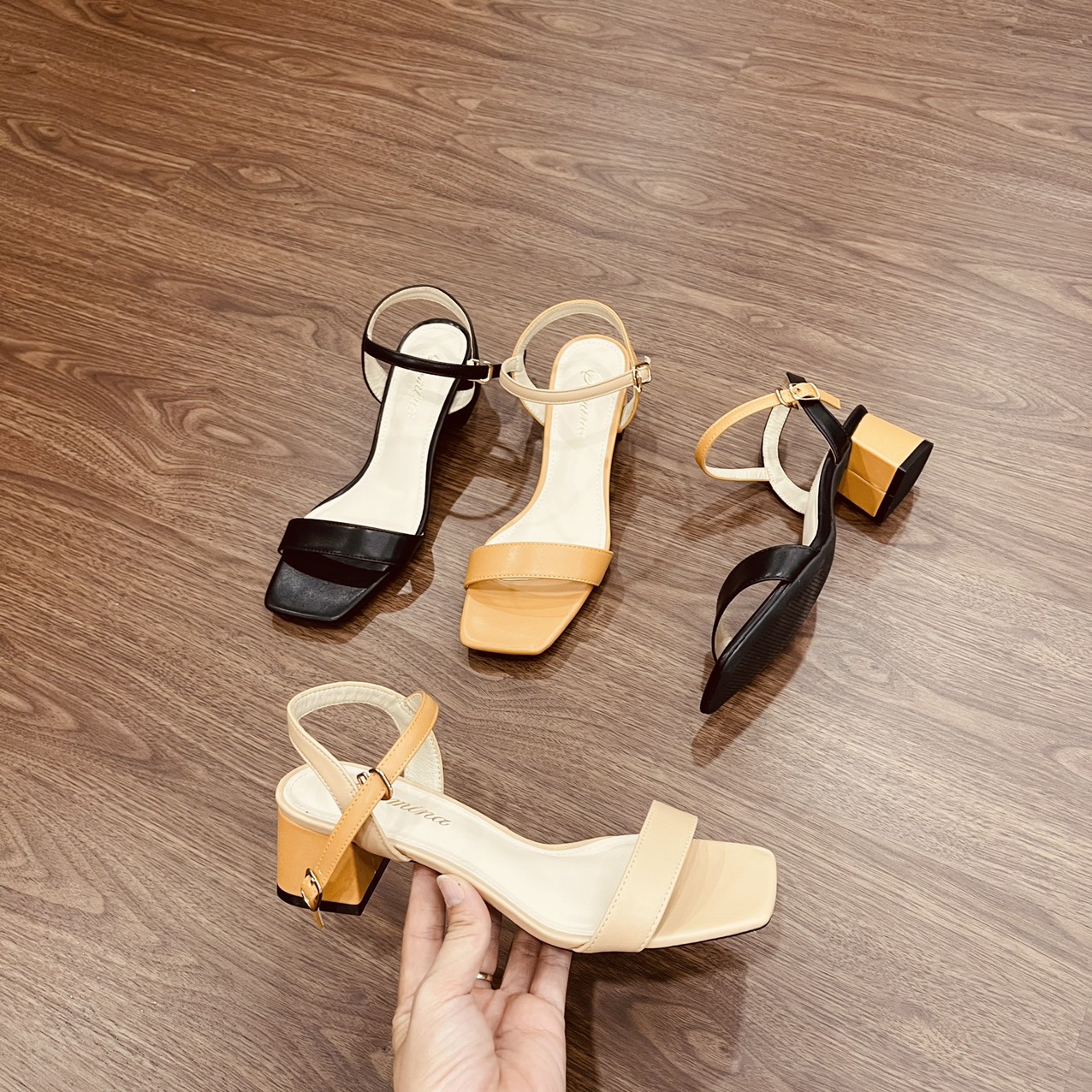 Sandal quai ngang gót 5cm MT326