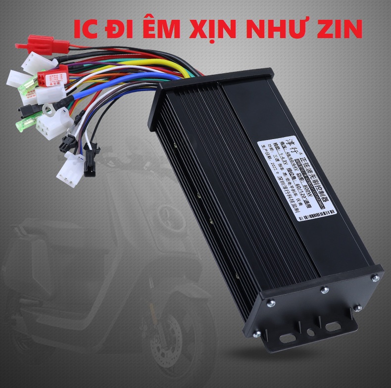 Ic điều tốc xe điện đa năng 3 in1 800w màu đen sóng sin đi êm như xe điện 48v 60v 64v 800w loại xịn 15 sò