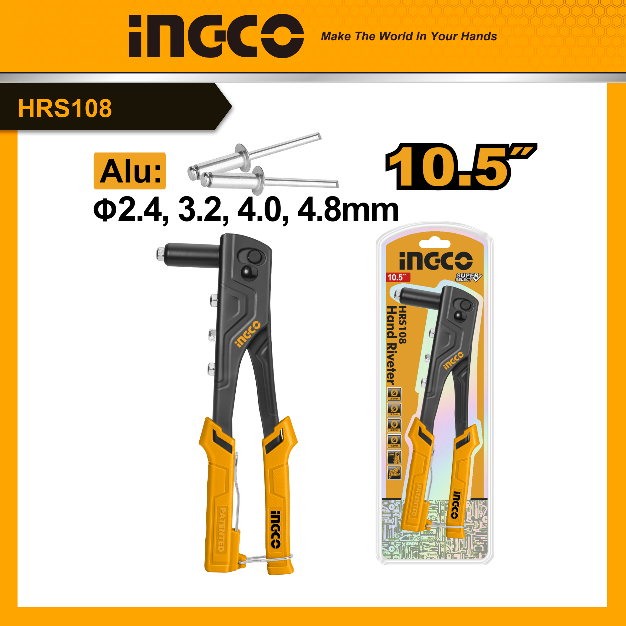 Ingco hrs108 kềm rút rivet