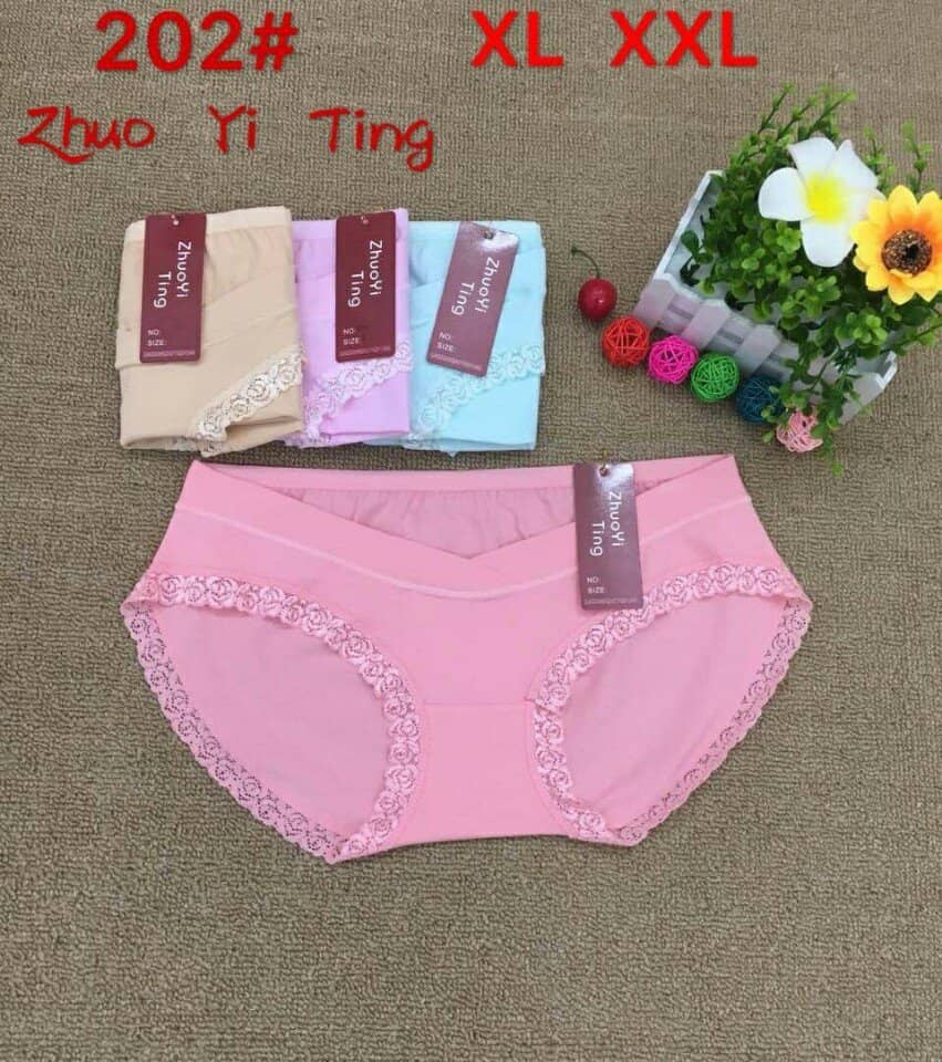 [Thanh lý]  5 Quần Lót Bầu Cạp Chéo Viền Ren