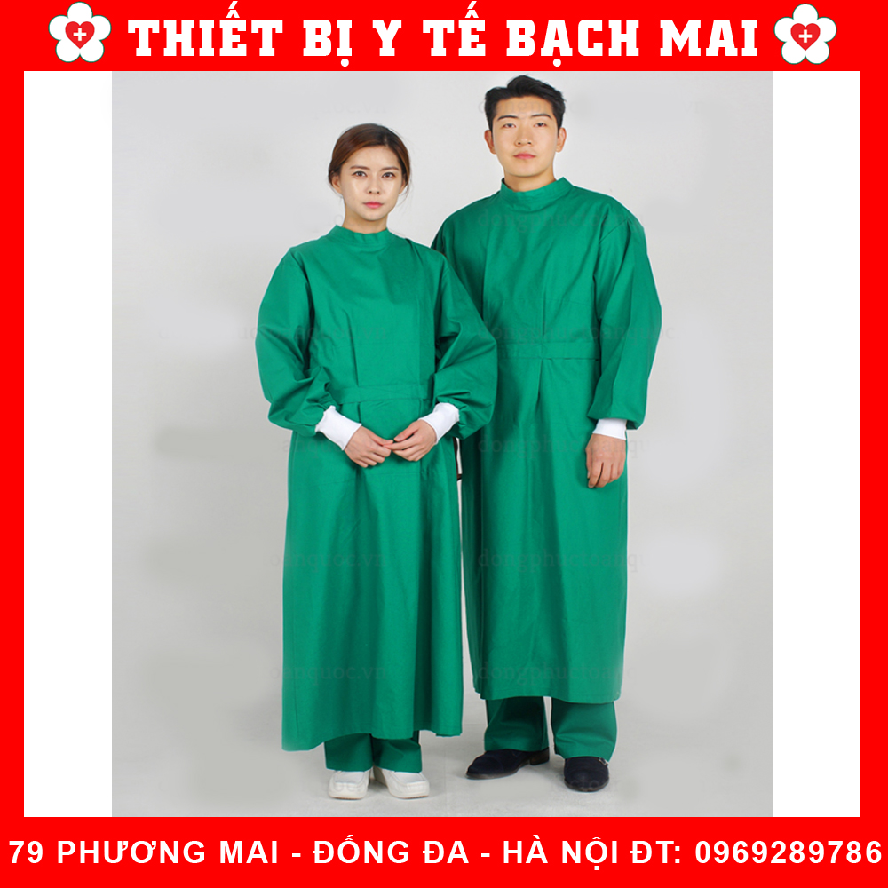 Áo Choàng Bác Sĩ Phẫu Thuật Phòng Mổ