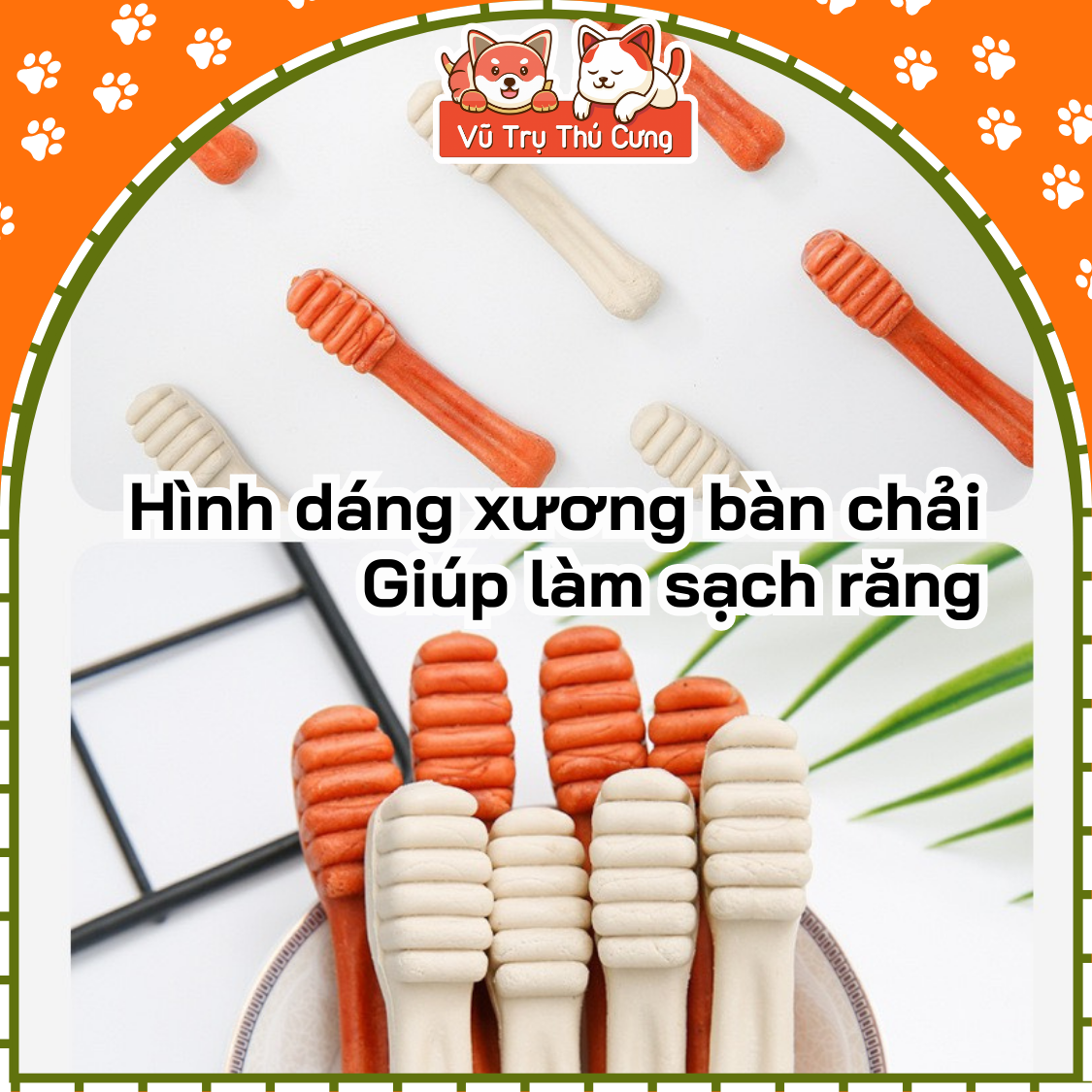 Xương gặm sạch răng cho Chó ORGO - Xương gặm bánh thưởng giúp sạch răng thơm miêng, bổ sung canxi