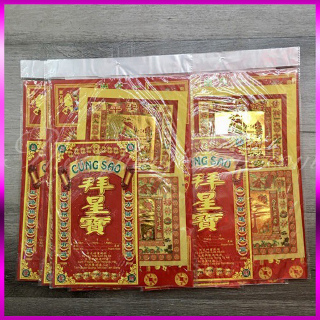 Bộ Giấy cúng sao Cửu Diệu Tinh Quân(La hầu,Kế đô,Thái bạch...)