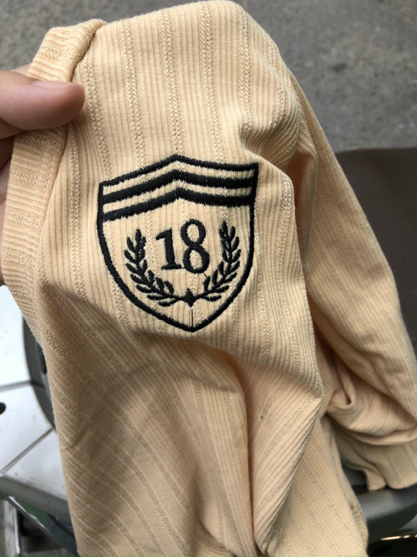 [HCM]Áo len gân tay dài in logo