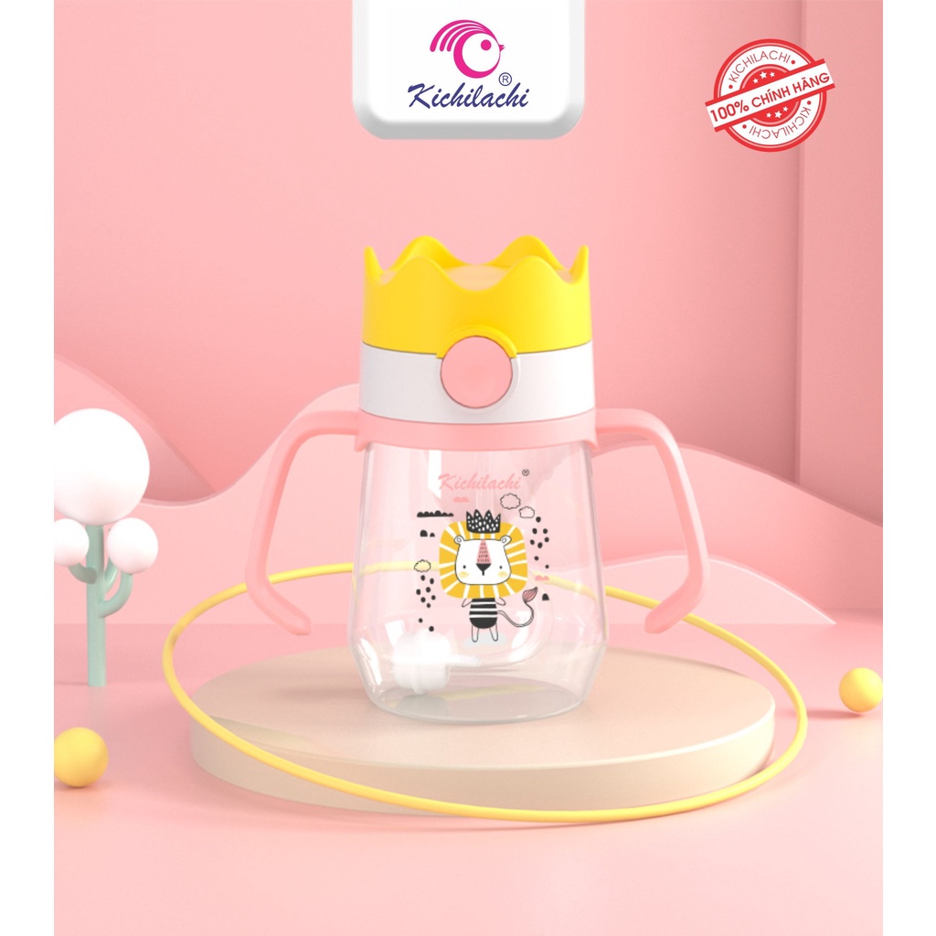 Bình Tập Uống Kichilachi Pp 240ml Hình Vương Miện