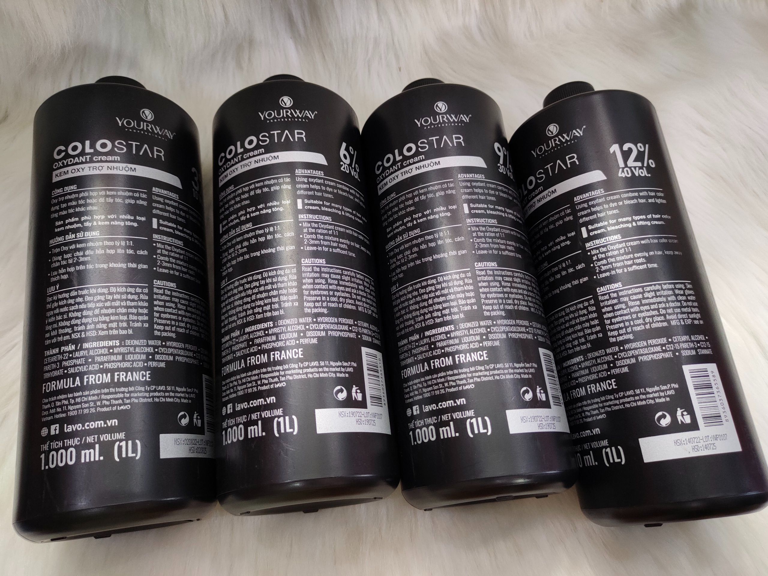 Oxy trợ nhuộm Yourway 1000ml mùi dễ chịu