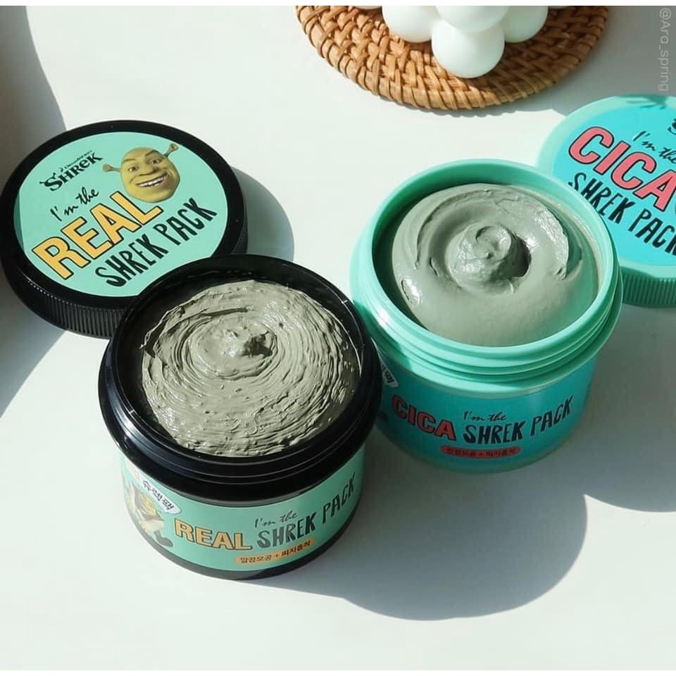 Mặt Nạ Đất Sét Bạc Hà Dream Work I’m the Real Shrek Pack