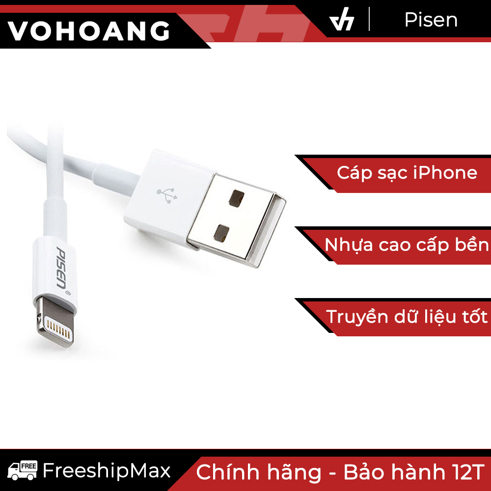 Cáp sạc iPad 4 chính hãng Pisen