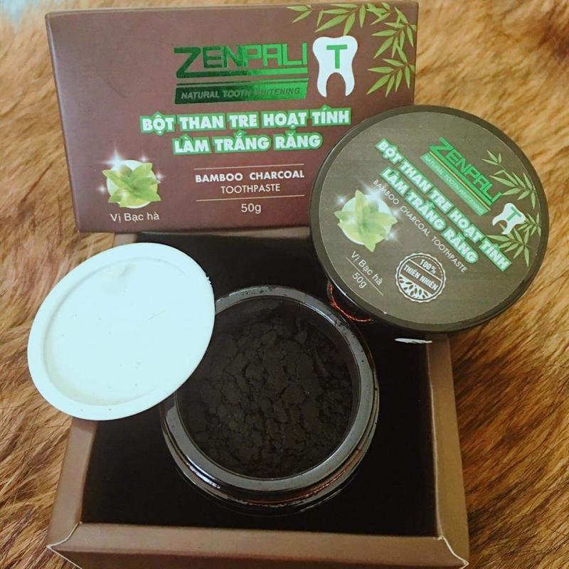 Zenpali Bột Than Tre Hoạt Tính Trắng Răng [Hàng Chuẩn Cty]