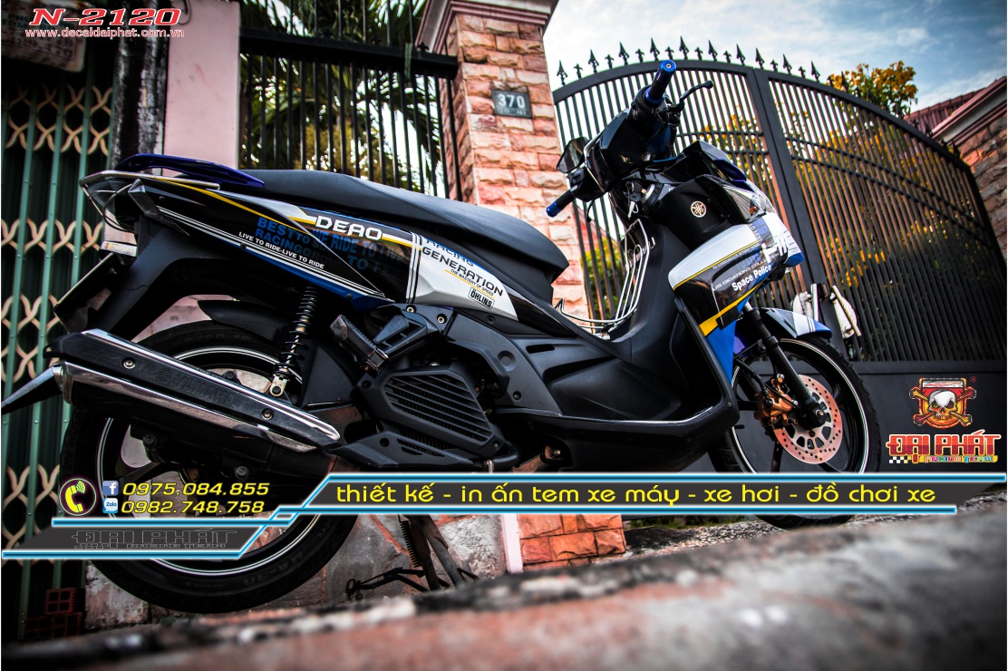 Tem Trùm Xe Nouvo 5 Cực Chất