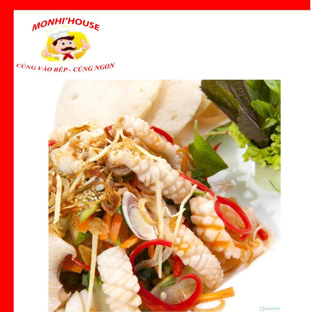 1Kg Mực tỉa hoa chiên, xào , net6,...
