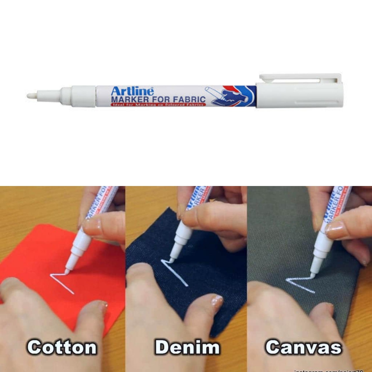 Bút vẽ áo không phai Artline EKC-1 (vẽ trên vải tối)