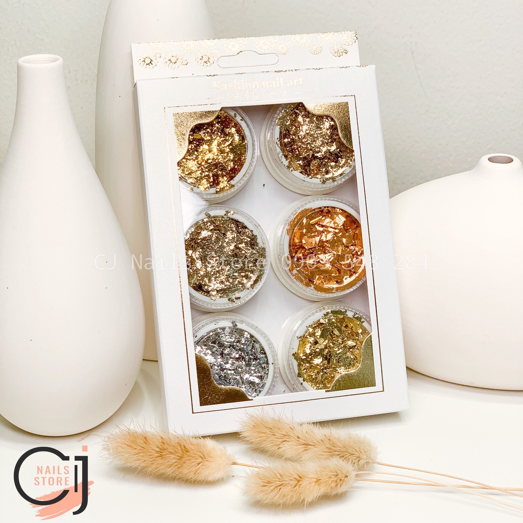 Set giấy nhũ bạc vàng loại bóng sáng cao cấp