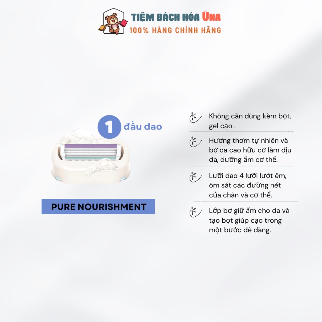 Đầu bơ thay thế dao cạo lông Schick Intuition
