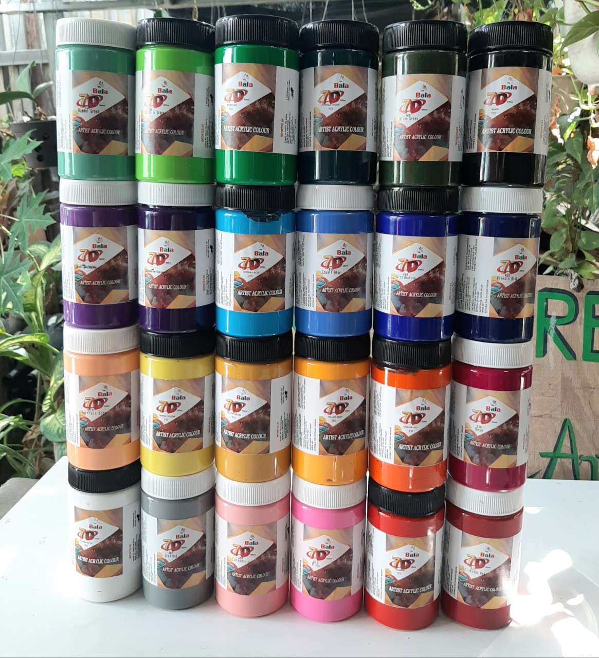 [HCM]MÀU VẼ ACRYLIC CHỐNG NƯỚC 7D  300ML