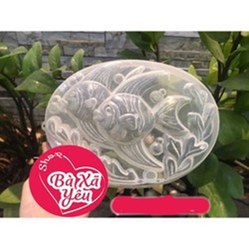 Khuôn rau câu 2 con cá 20cm