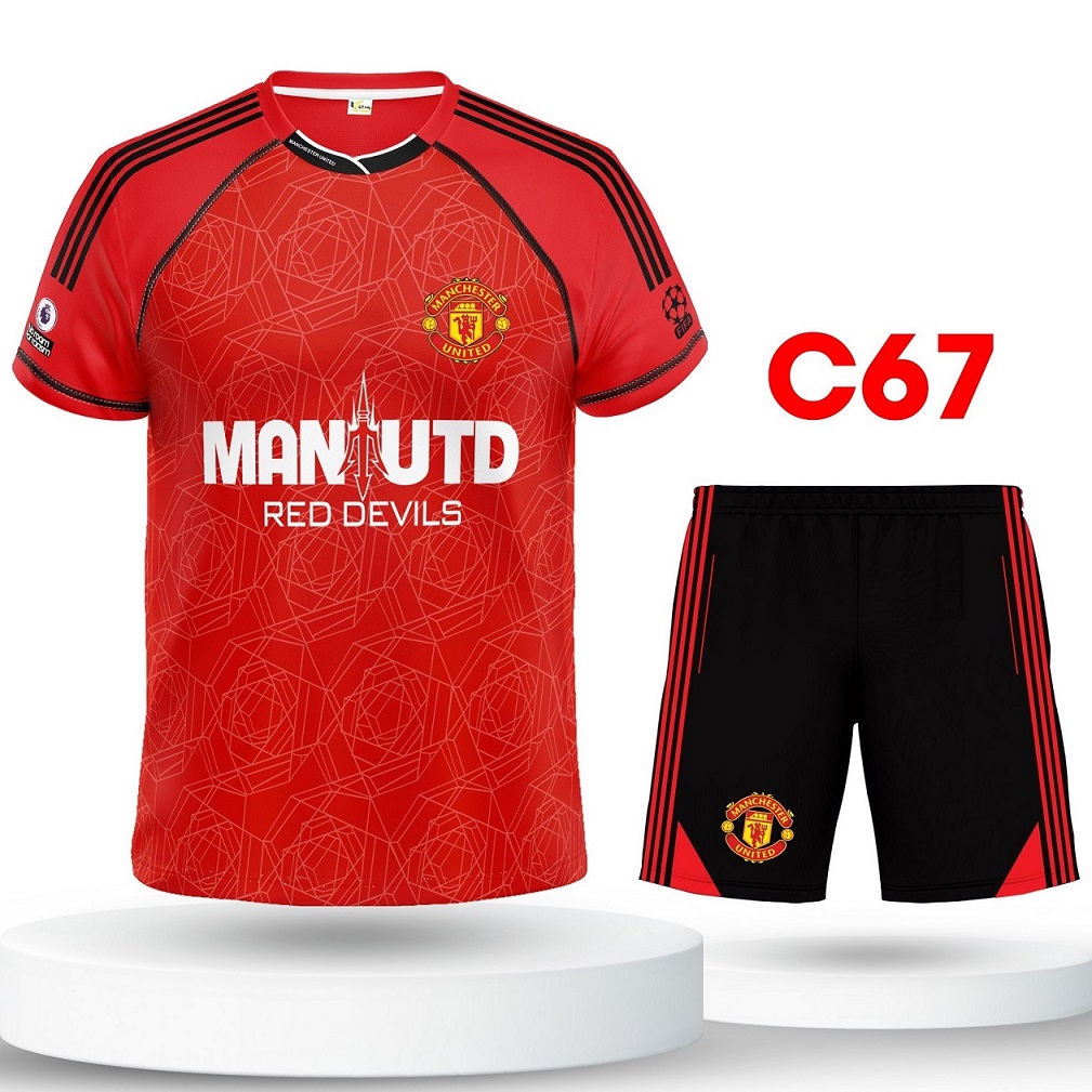 C67 - Bộ Quần áo Thể Thao cao cấp logo thêu Long Thanh – Manchester