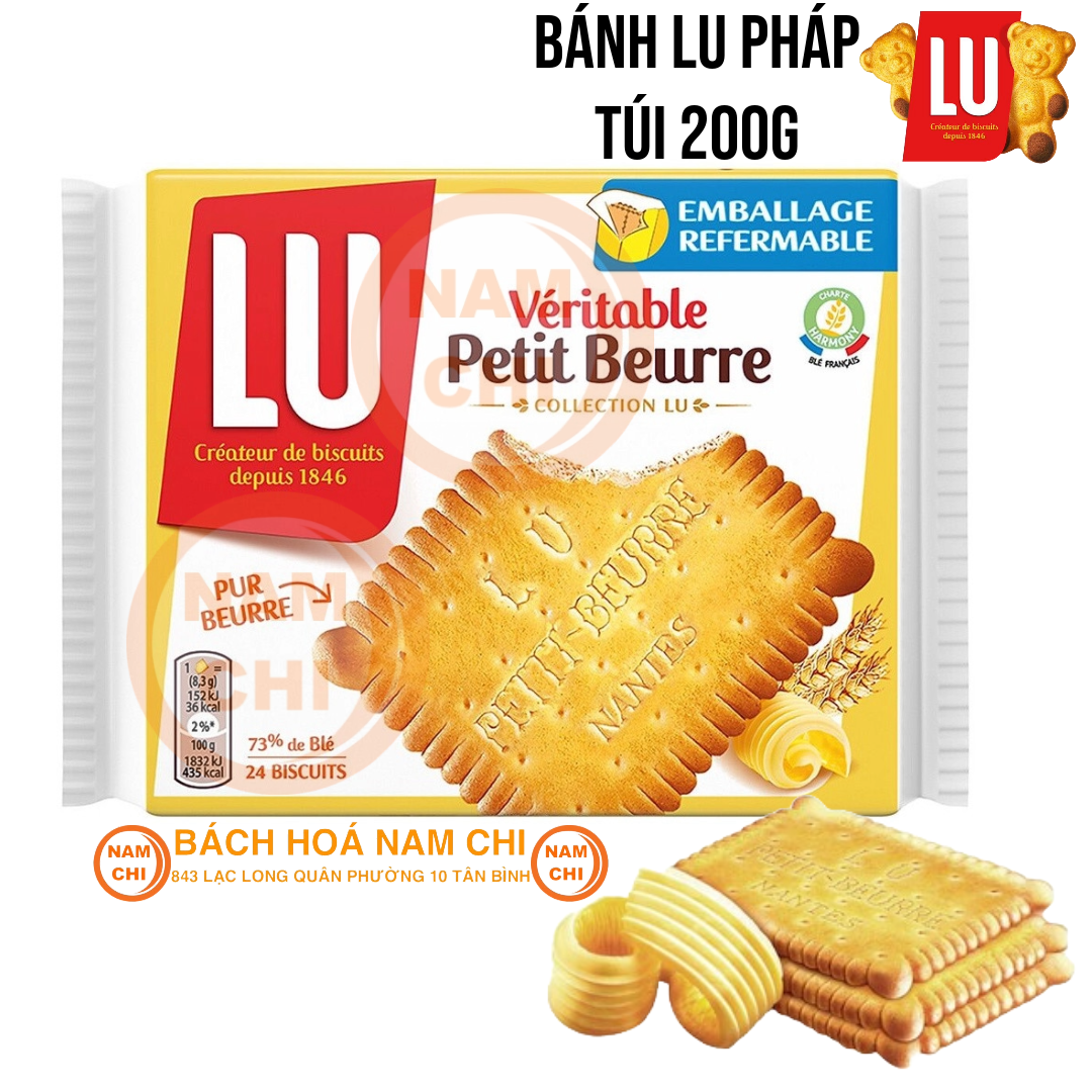 Bánh quy lu pháp 200g lu veritable petit beurru - nhập khẩu chính hãng