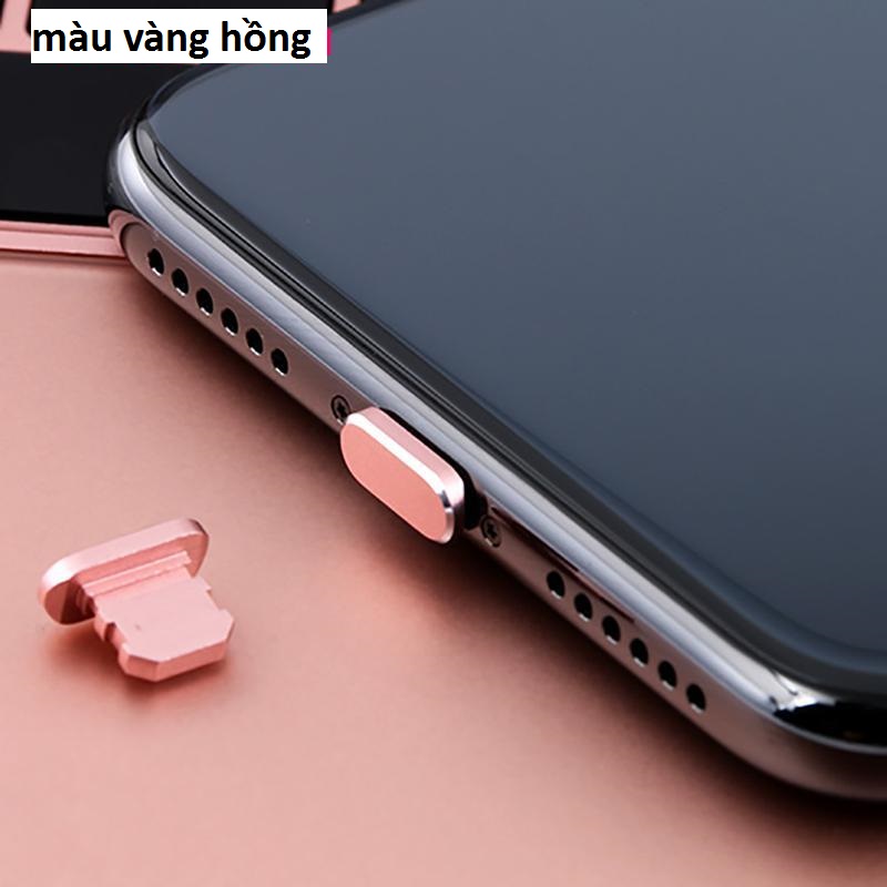 Nút Bịt Cổng Sạc Lightning Kim Loại Chống Bụi Cho Iphone
