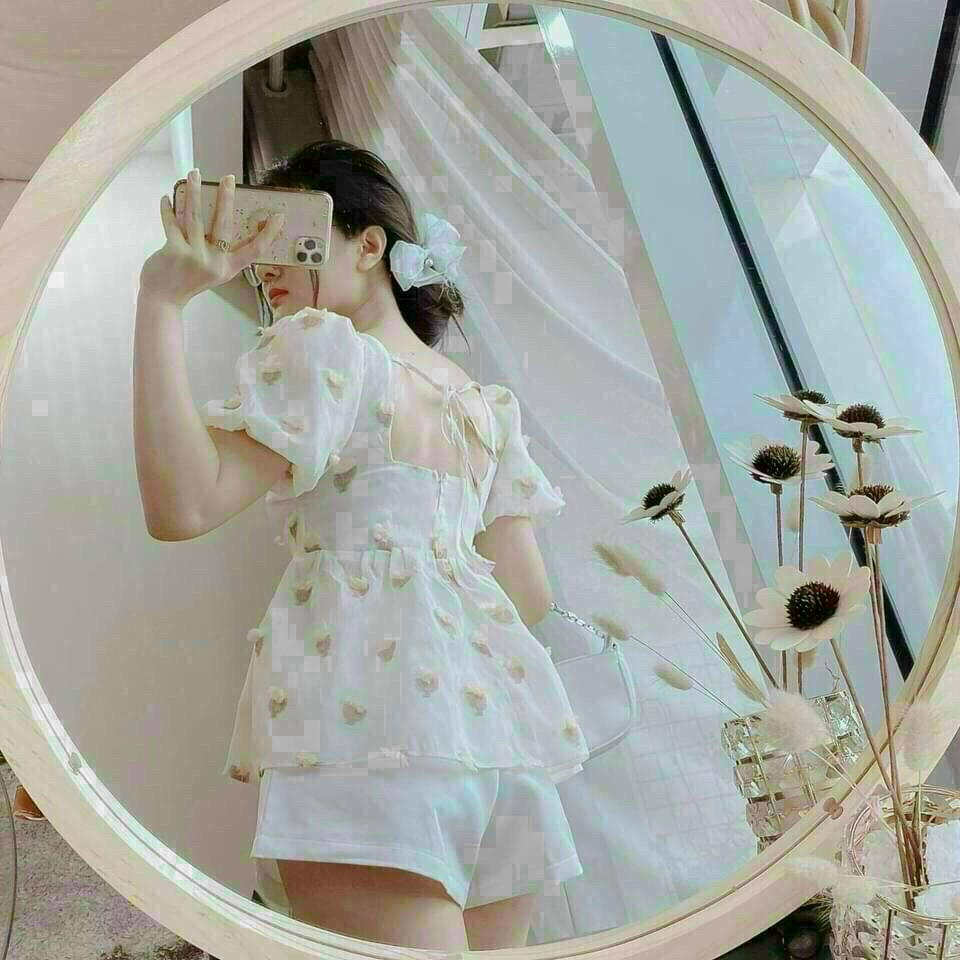 Sét Đùi Áo Cổ Vuông + quần