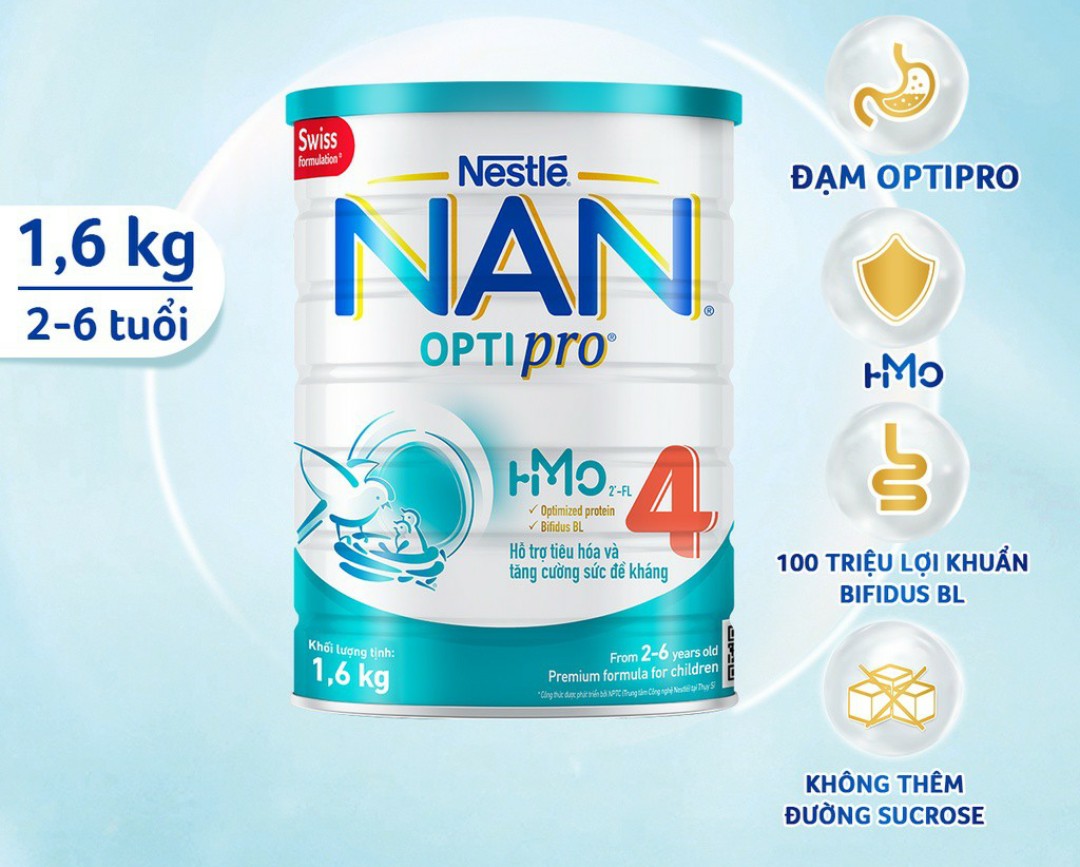 Chọn quà- Date T9/2025 Sữa Bột Nestlé NAN Optipro Plus 4 (1.5kg)