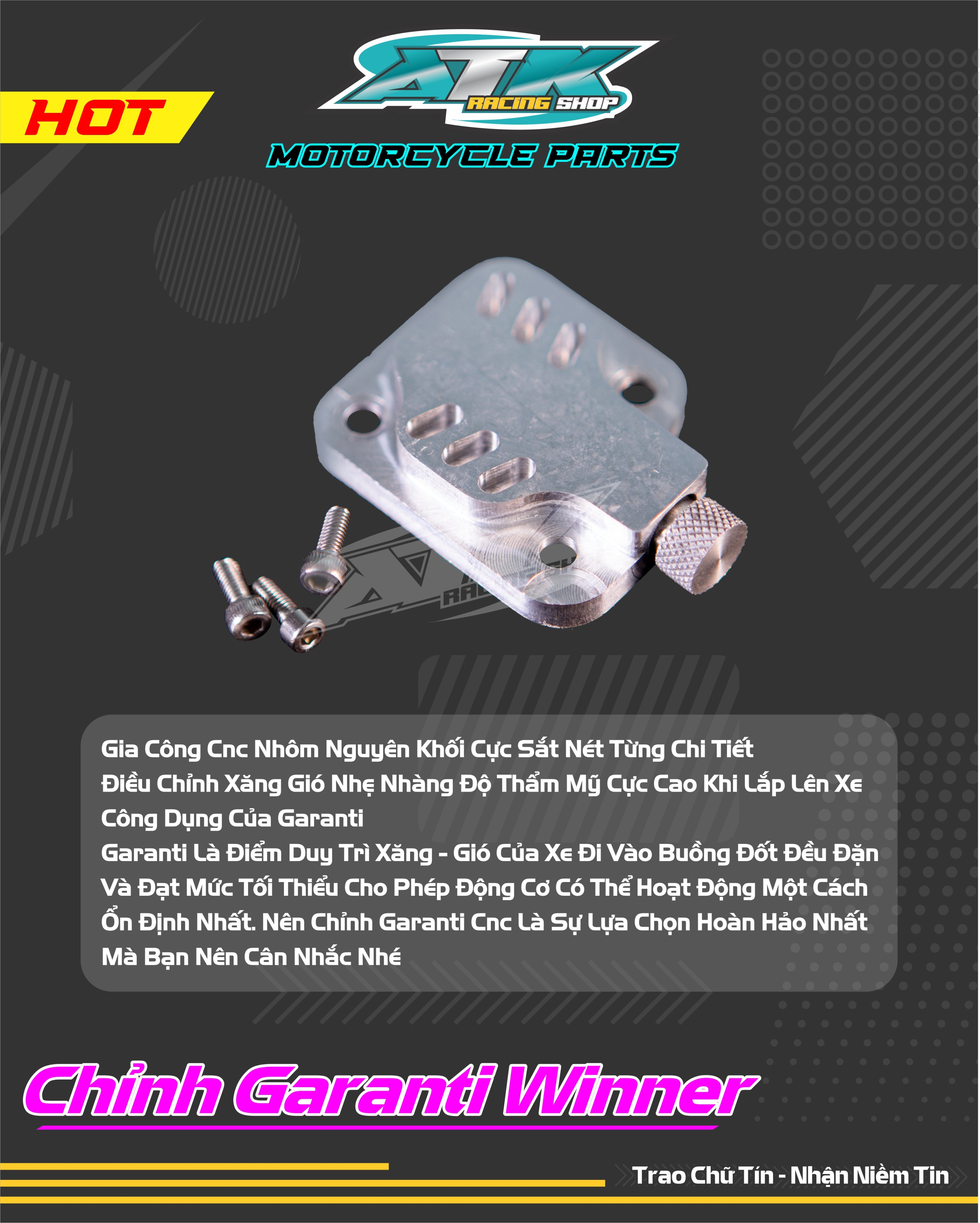 Chỉnh Garanti Winner CNC cực xịn hàng gia công mới nhất 2022