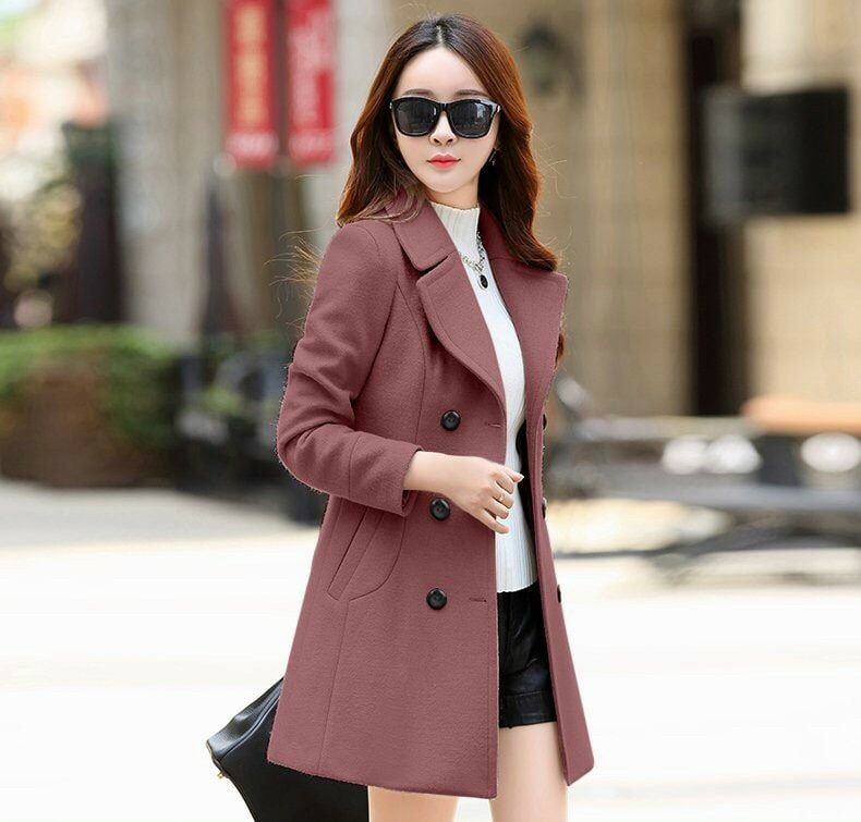 [HCM]Áo khoác dạ măng tô nữ cổ vest cao cấp Thoitranghd