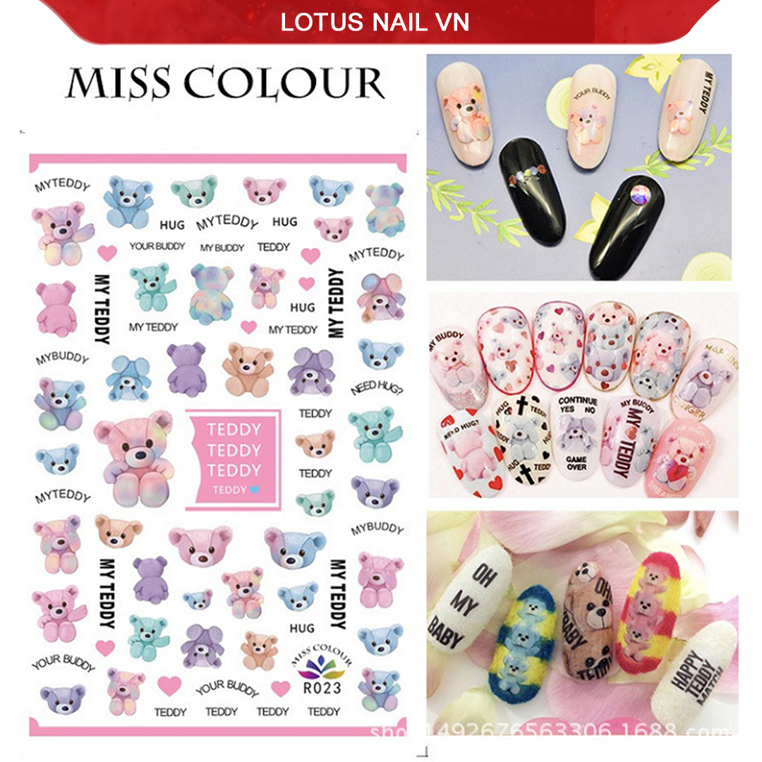 Sticker nail, hình dán móng 3D