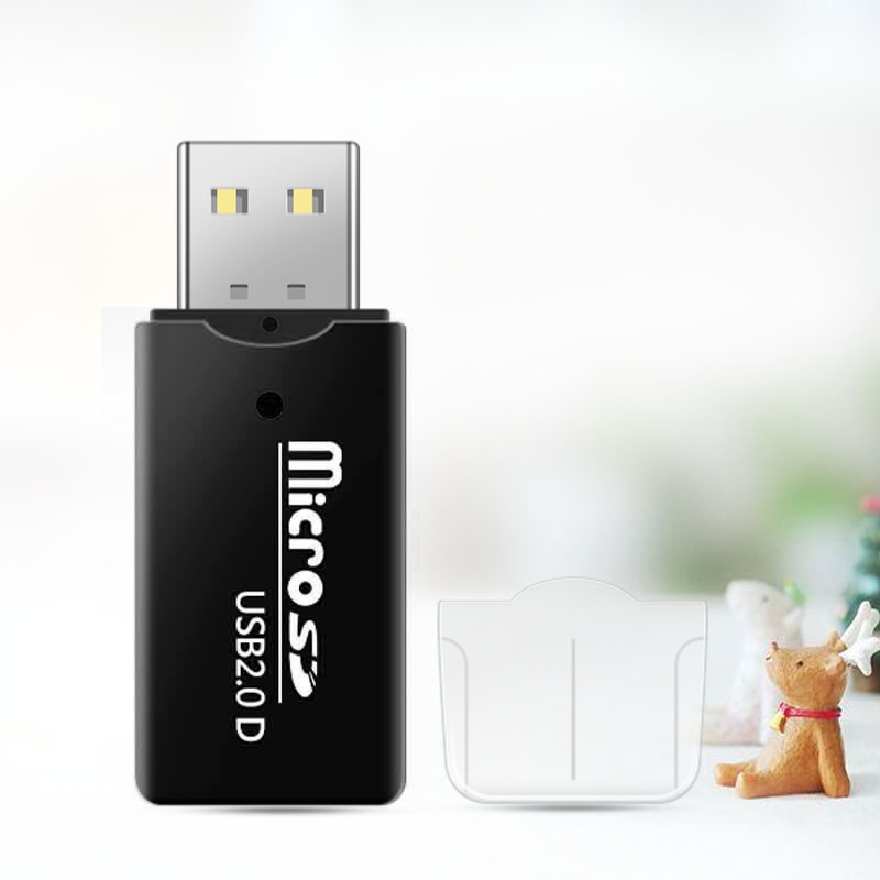 Portable Mini Usb 20 Reader Supports Tf Sd Mobile Memory Card Pc Laptops Mini Portable USB 2.0 TF Micro SD Memory Card Reader for PC Laptop Computer