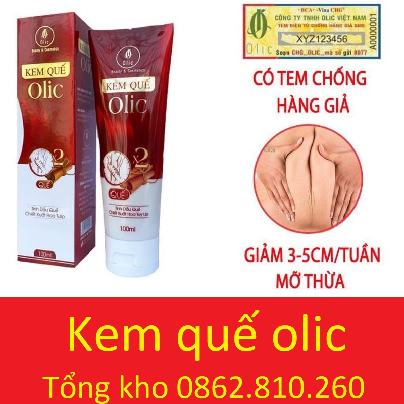 Kem quế tan mỡ olic - Đánh tan mỡ thừa bụng, mông, đùi, cánh tay,