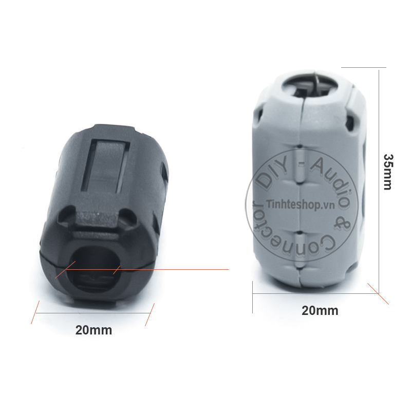 1 chiếc - Cục lọc nhiễu EMI RFI cho dây cáp âm thanh cáp HDMI cáp VGA cáp USB OD 9mm