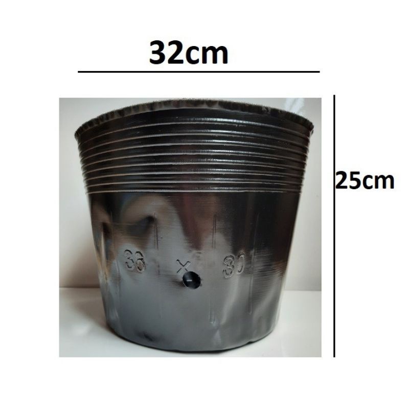 Set 2 Bầu ươm cây cỡ to KT 30x36 dùng ươm cây to, hoa hồng, cây công nghiệp, cây cảnh quan