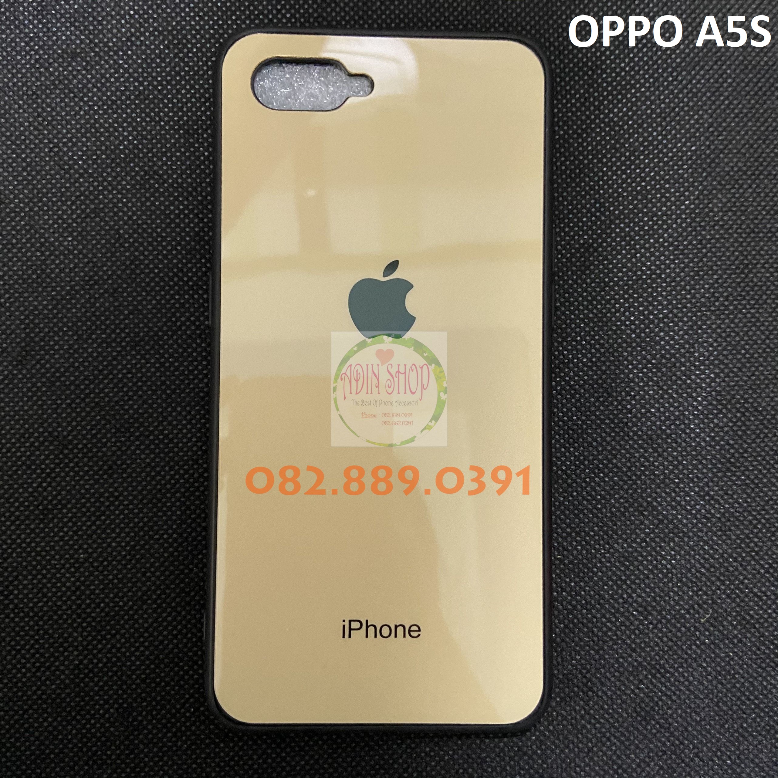 [HCM]Ốp lưng kiểu iphone cho Oppo A3s/A5S mặt ép bóng siêu đẹp