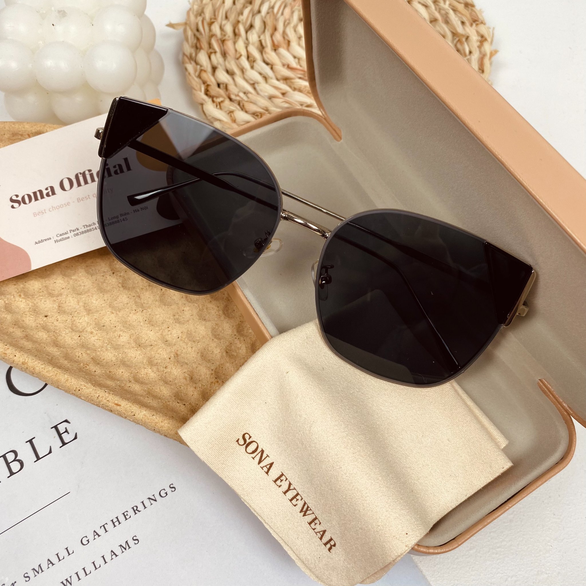 [Nhập RS0822 giảm 30k cho đơn 99k]Túi Đựng Kính Sona Eyewear