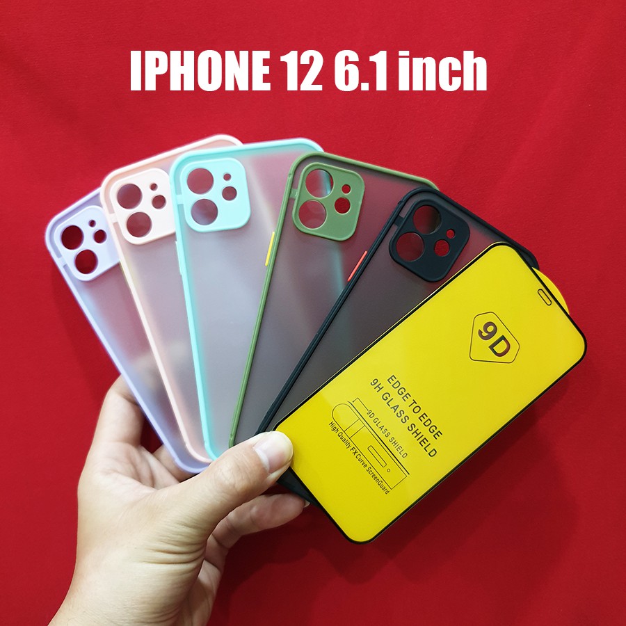 Ốp lưng nhám bảo vệ camera Iphone 12 6.1 inch