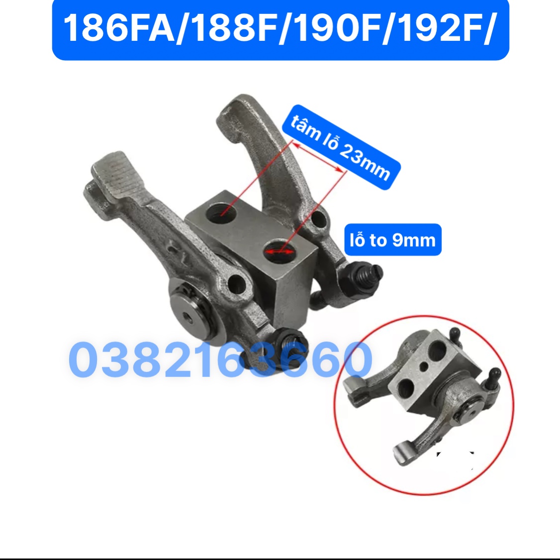 Dàn cò mổ supap 186fa 188f 190f và 192f cò mổ đẩy nấm xupap máy cày 186fa chỉnh cò tầm nổ