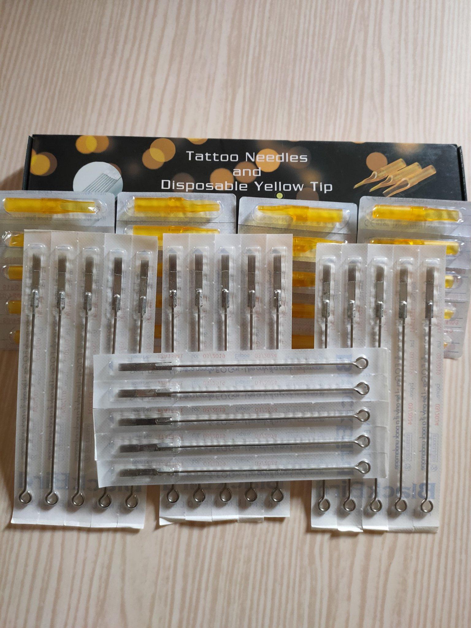 Bộ Kim xăm và Ngòi 13RL đi nét ( 20 kim + 20 ngòi )