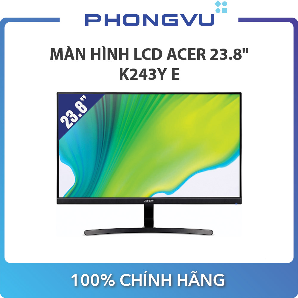 Màn hình lcd acer 23.8" k243y e - bảo hành 36 tháng